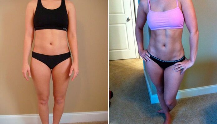 prima e dopo aver perso 10 kg al mese